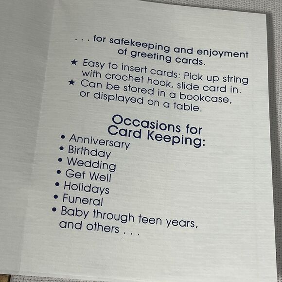 Handcrafted Greeting Card Keeper Binder Fabric Cross Stitch Pansies Organizer - Picture 11 of 16